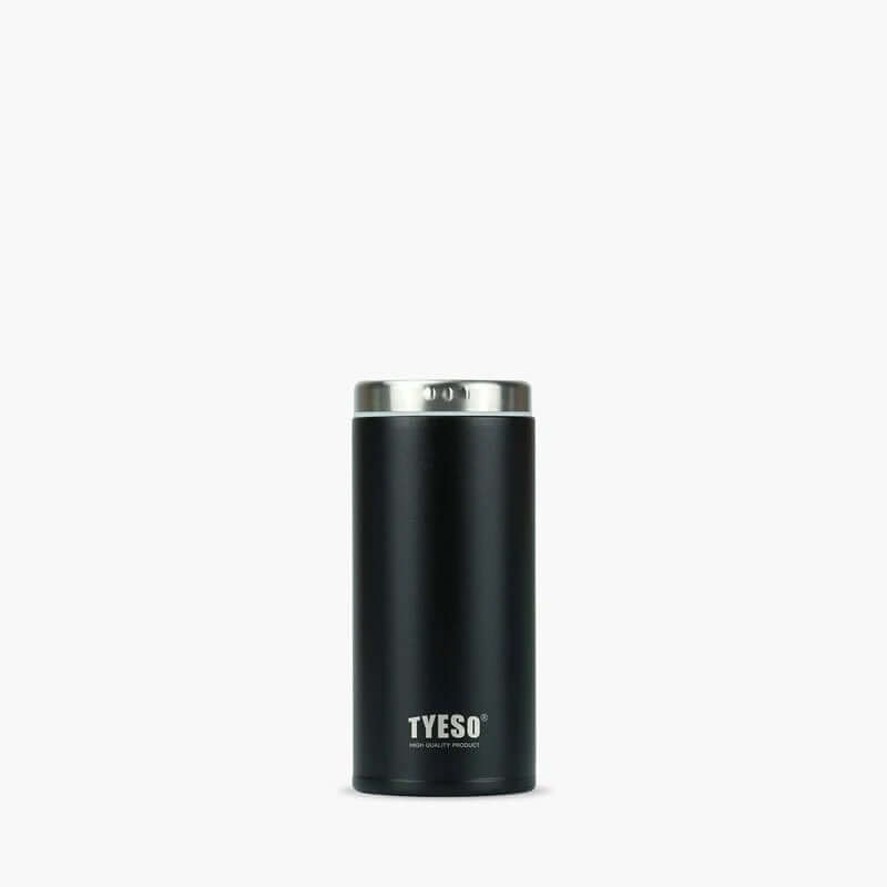 TYESO Small Size Bottle 7oz in sleek black design perfect for hydration on the go.