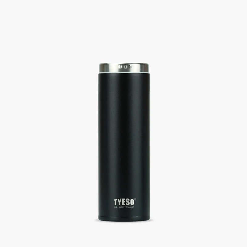 TYESO Small Size Bottle 10oz in sleek black design, perfect corporate gift for hydration on the go.