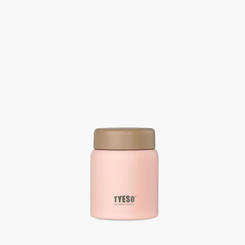 TYESO Small Food Jar 7oz in a stylish blush pink color, perfect for corporate gifts and portable food storage.