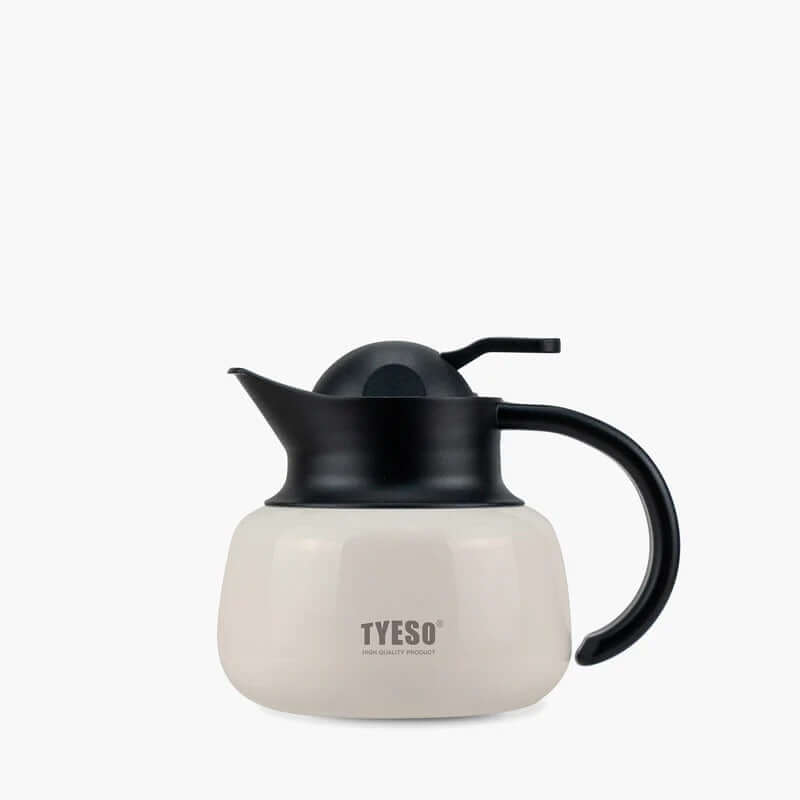 TYESO Vacuum Insulated Teapot with Strainer 20oz, stylish and functional design for tea enthusiasts.