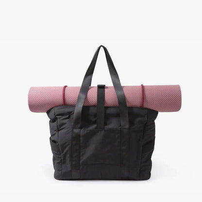 Bagsmart Zoraesque Tote with pink yoga mat, designed for work, school, gym, or casual outings, a great corporate gift.