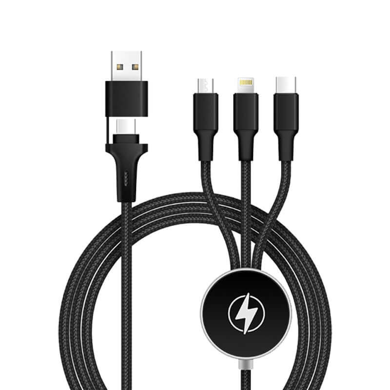 6 in1 Fast Charging Cable With LED Logo Corporate Gifts Singapore
