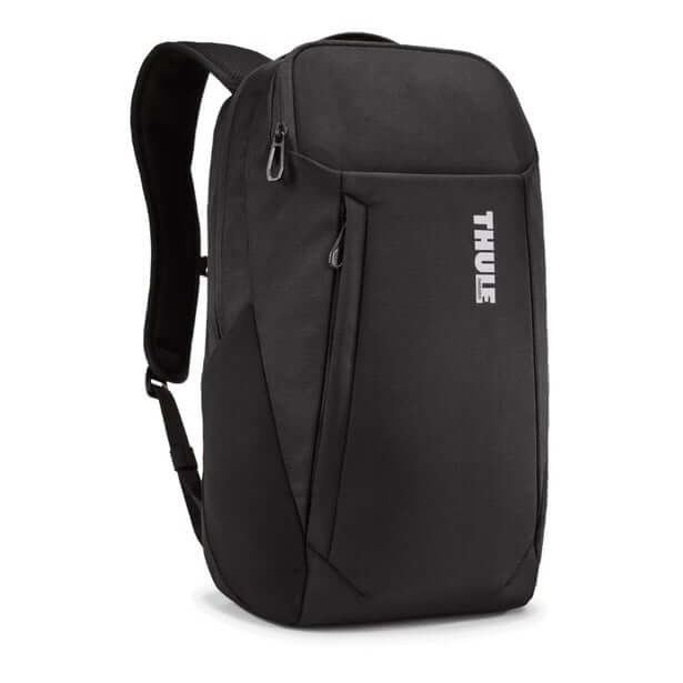 Thule Accent Recycled Backpack 20L in sleek black design, perfect for everyday use and corporate gift.
