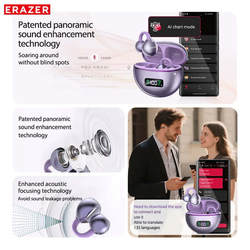 Lenovo Erazer XF55 AI Translation earphones Bluetooth Corporate Gifts Singapore