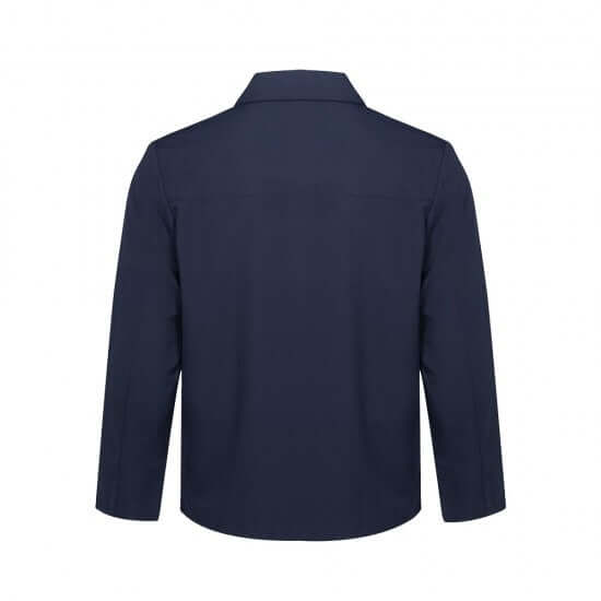 Back view of the Unisex Corporate Jacket in navy color, ideal for corporate gifts in Singapore.