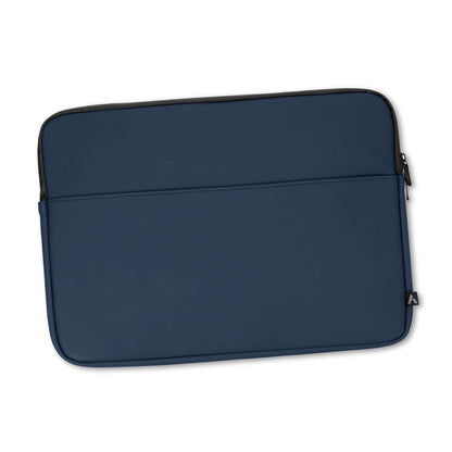 ARCHER Soft-Touch Laptop Sleeve in navy, featuring a sleek design and padded compartment for device protection.