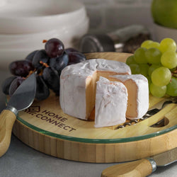 NATURA Glass & Bamboo Cheese Board Corporate Gifts Singapore
