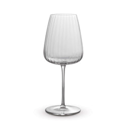 Luigi Bormioli Optica Chardonnay Glass showcasing elegant design, perfect for corporate gift in Singapore.