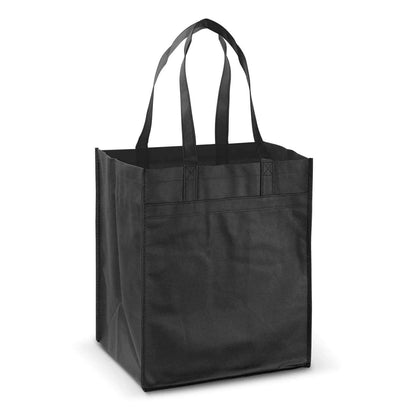 Mega Shopper Tote Bag in black, perfect for shopping and corporate gift options.