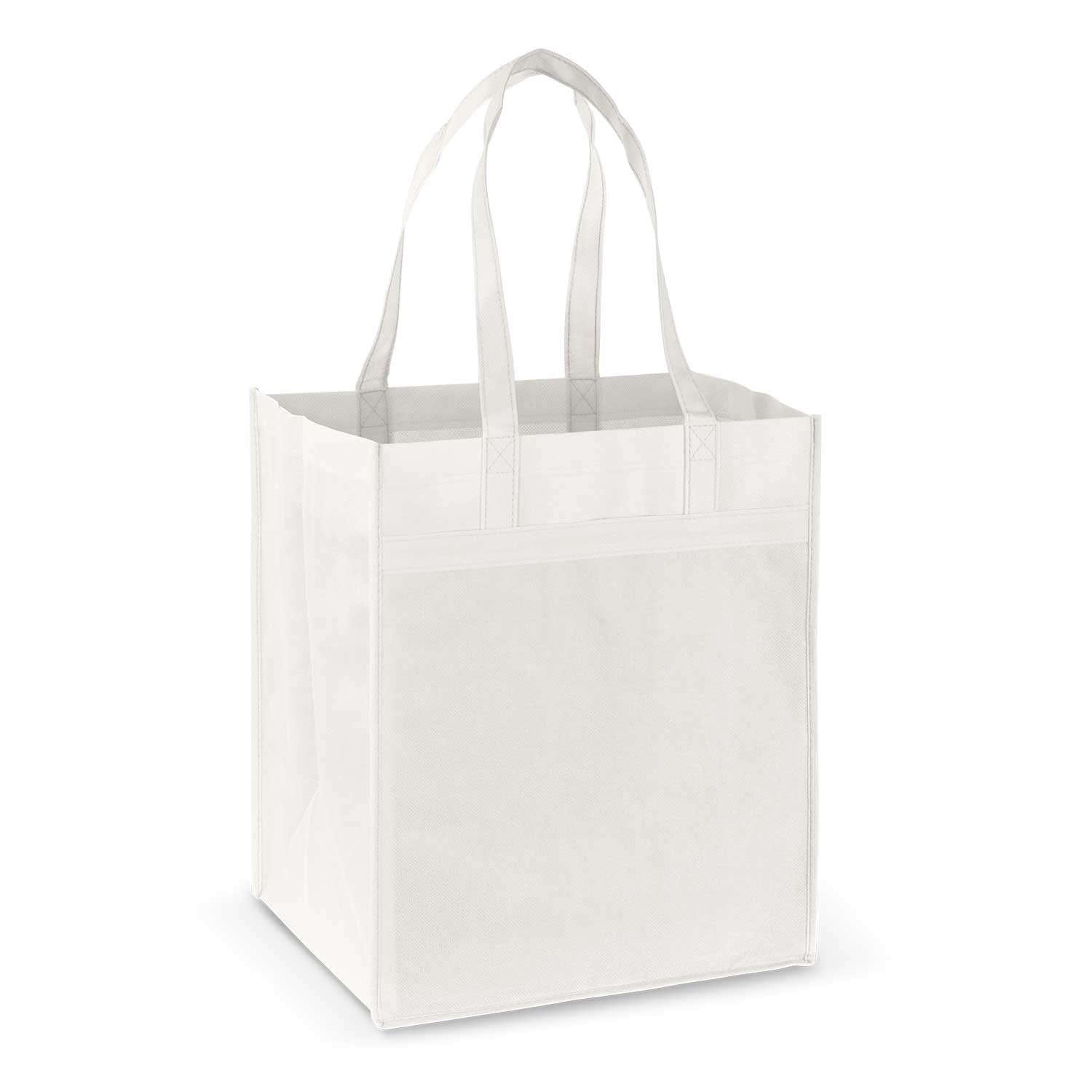 Mega Shopper Tote Bag in white, durable design perfect for shopping and corporate gifts.