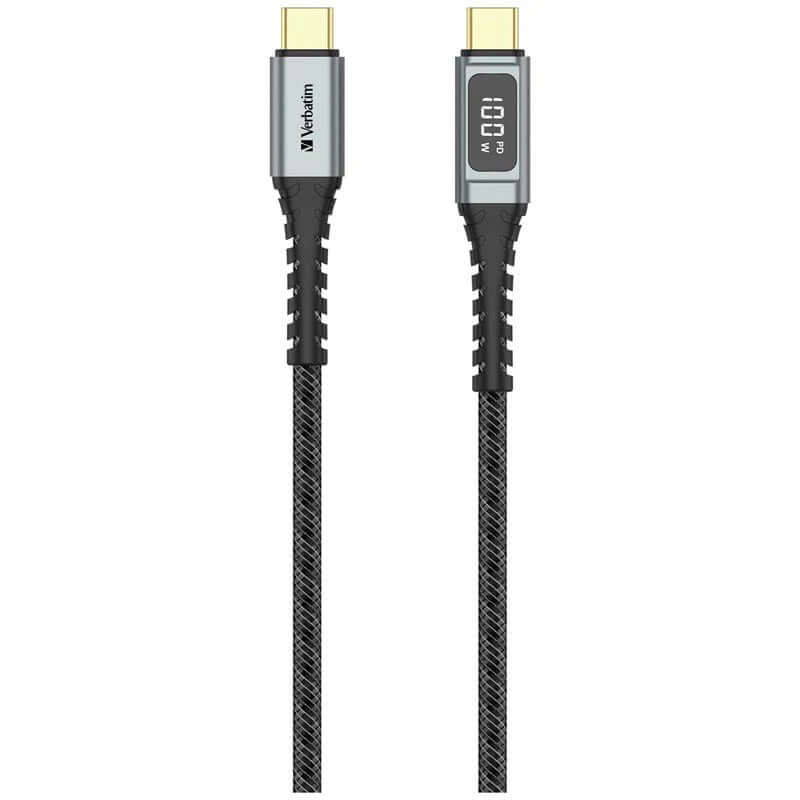 Verbatim VM66951 PD100W C-C Cable 1.2M - high-speed charging and data transfer cable