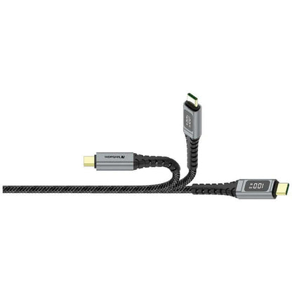 Verbatim VM66951 PD100W C-C Cable 1.2M for fast charging and data transfer, designed for Type C devices.