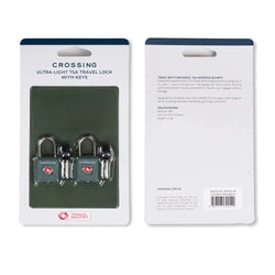 Crossing Ultra-Light TSA Travel Lock With Keys (Twin Pack)