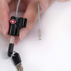 Crossing TSA Travel Cable Lock With Keys