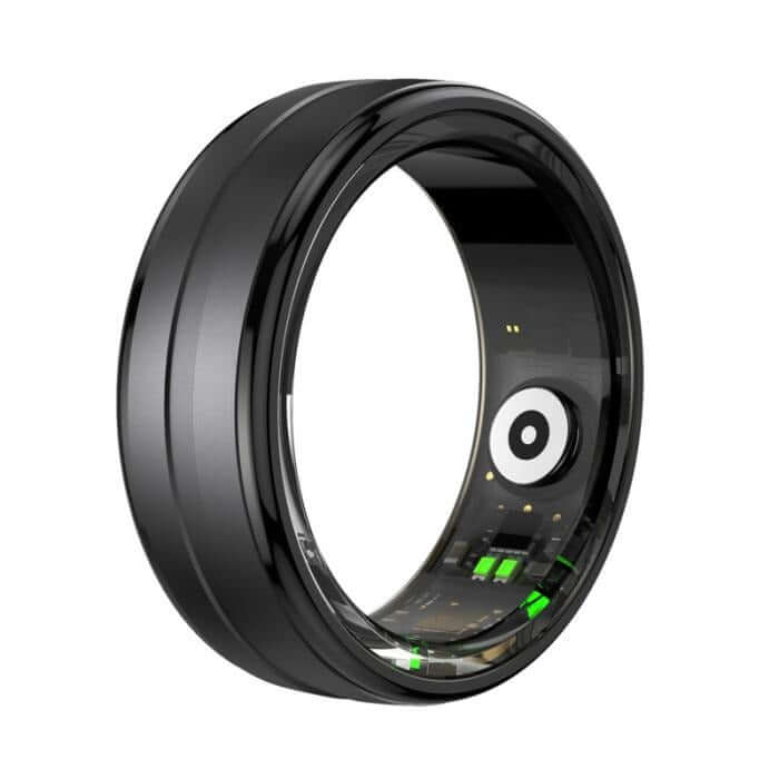 Prixton Orbyt Smart Ring - black wearable technology for health tracking and daily fitness monitoring.