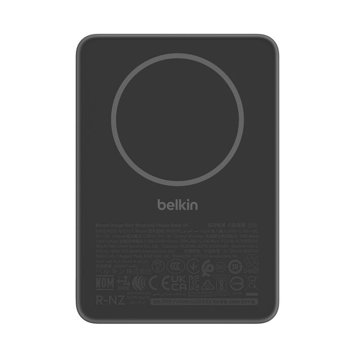 Belkin Slim Magnetic Power Bank 5K with CCC BPD010fqBK