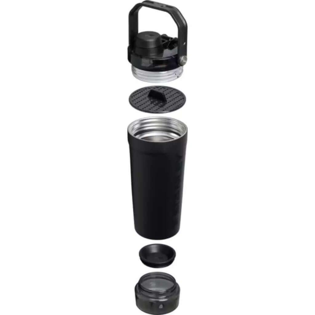 STANLEY The Vitalize™ Shaker Bottle components, showing parts including the lid and double-wall insulation.