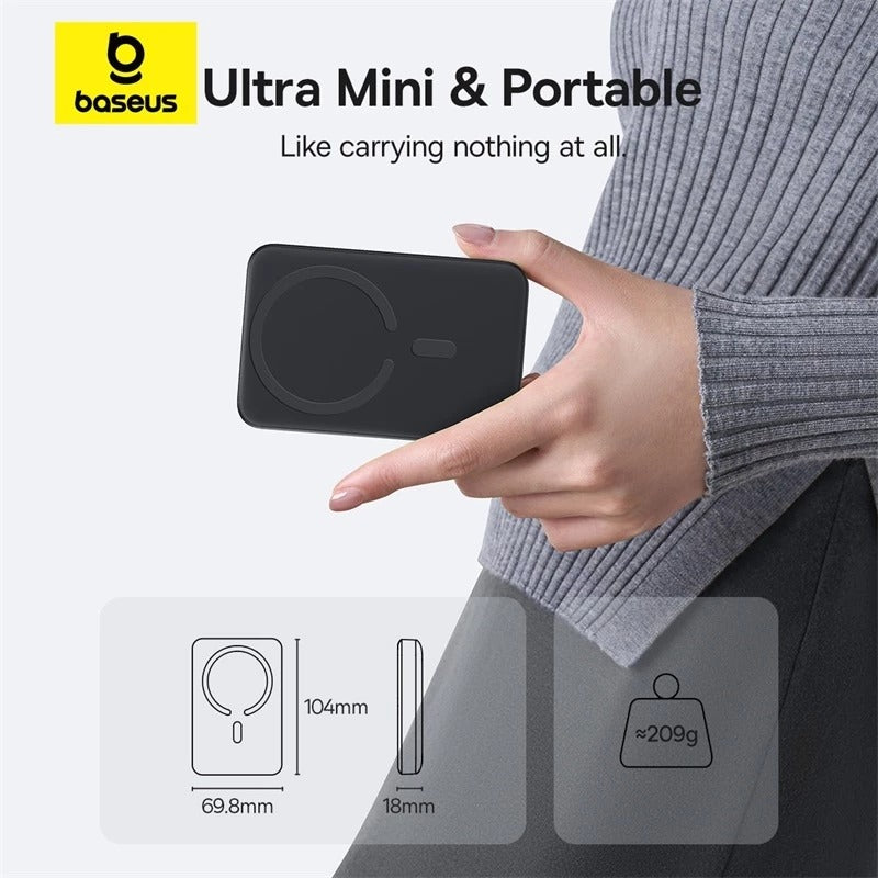 Baseus CCC Certified EnerFill FM11 Magnetic Power Bank 10000mAh 22.5W Fast Charging