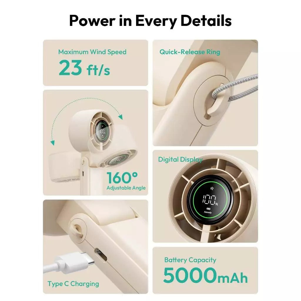 Aecooly Halo 02 Mini Handheld Fan