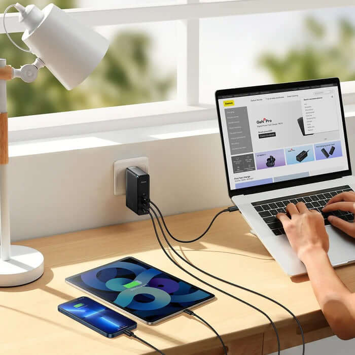Baseus PowerMega 3 Ports Fast Charger 140W Corporate Gifts Singapore
