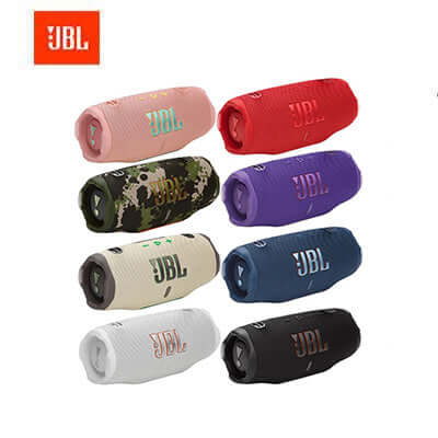 JBL Charge 6 Speaker available in various colors, showcasing the portable audio experience and ideal for corporate gifts.