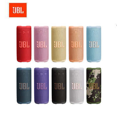 Colorful JBL Grip Speakers showcasing vibrant options for a perfect corporate gift.