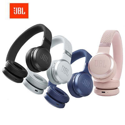 JBL Live 460 NC Wireless on-ear Headphones in various colors, perfect for a corporate gift.