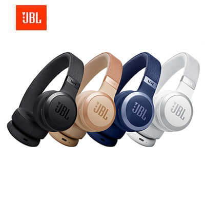 JBL Live 670NC Wireless on-ear Headphones in black, gold, navy, and white for Corporate Gift Singapore.