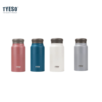 TYESO Light Weight Bottle 12oz in four colors, ideal for active lifestyles and corporate gifts.