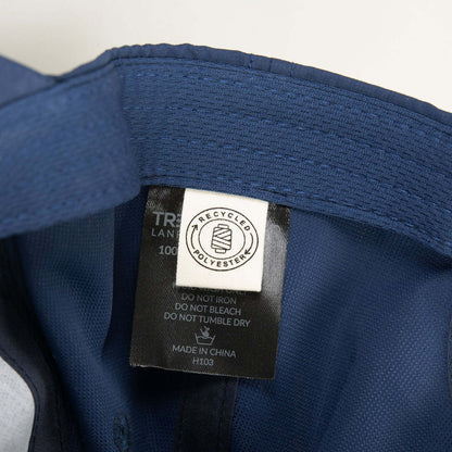 Inside label of Lane Recycled Cap made from 100% GRS certified recycled polyester