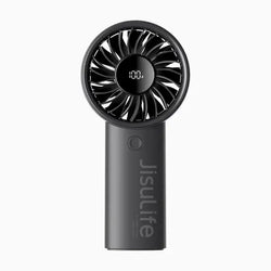 JisuLife Handheld Fan Life4, powerful portable fan with digital display and 5 speeds, ideal for Corporate Gift Singapore.