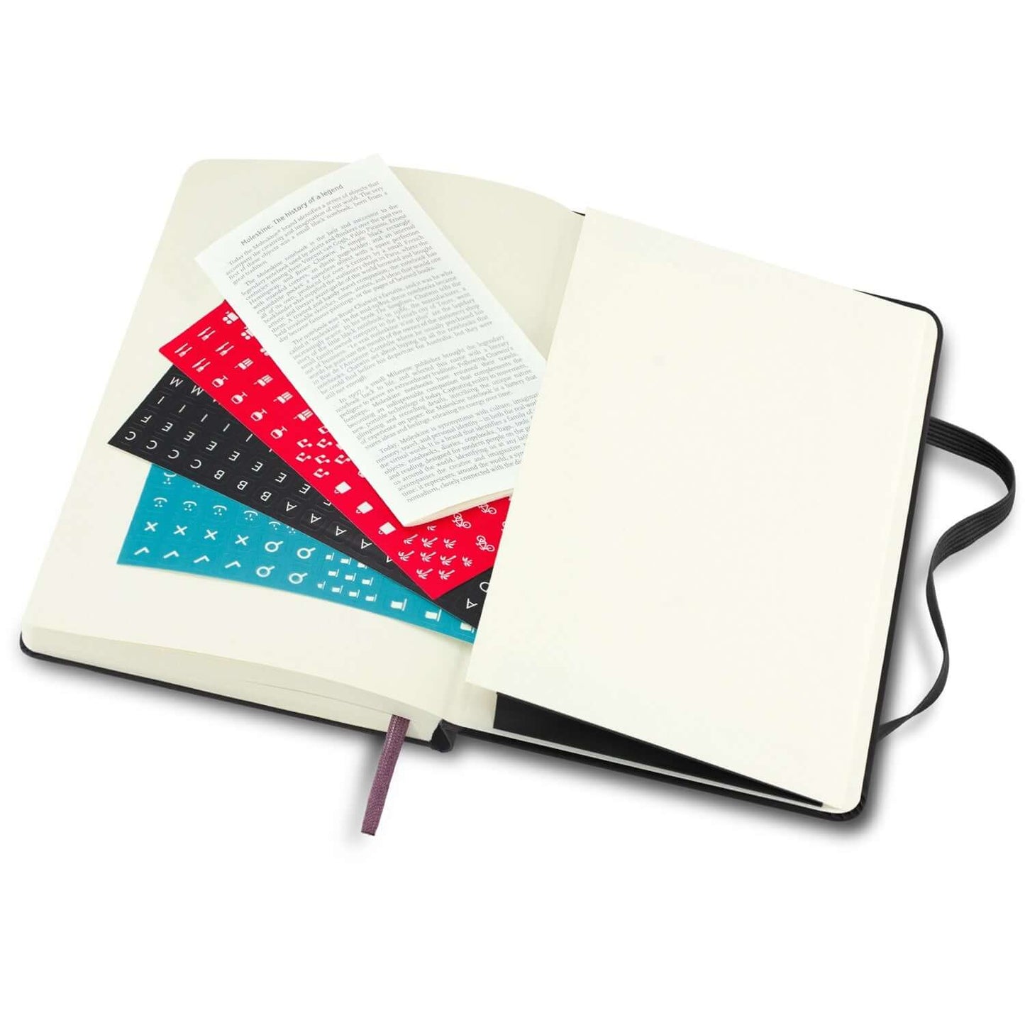 Moleskine 2026 Planner - Daily open with colorful stickers and pages, ideal for organization and corporate gift.