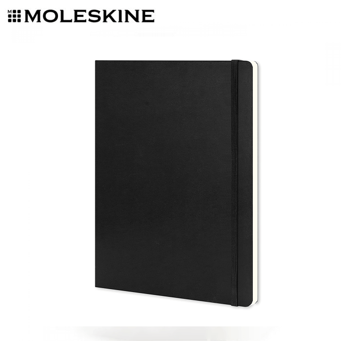 Moleskine Classic Soft Cover Notebook - Extra Large, elegant black design suitable for corporate gift.