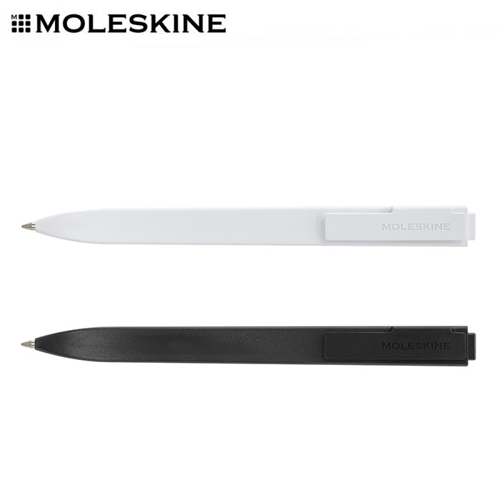 Moleskine Go Pen in black and white, perfect for corporate gift Singapore and effortless note-taking.
