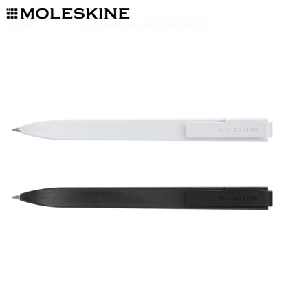 Moleskine Go Pen in black and white, perfect for corporate gift Singapore and effortless note-taking.