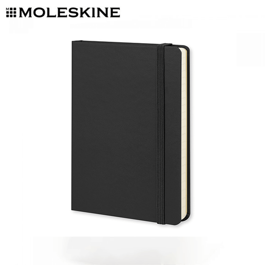 Moleskine Pro Hard Cover Notebook - Large with a durable black cover and elastic closure for corporate gifting.