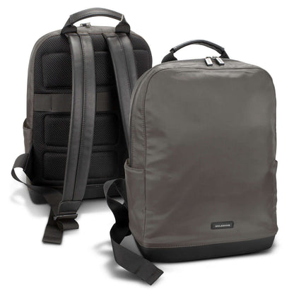 Moleskine Ripstop Backpack showing front and back design, perfect for corporate gift for travelers.