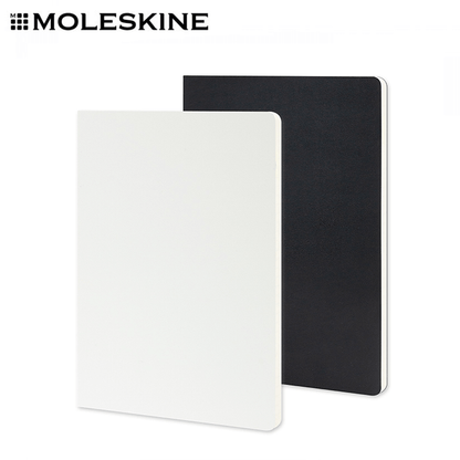 Moleskine Volant Journal - Large in white and black soft cover, perfect for corporate gift Singapore.