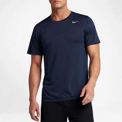 NIKE DF TEE LGD 2.0 navy blue athletic t-shirt for corporate gifts from AbrandZ