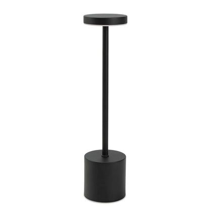 Nouveau Rechargeable Table Lamp in sleek black design, perfect as a modern corporate gift.