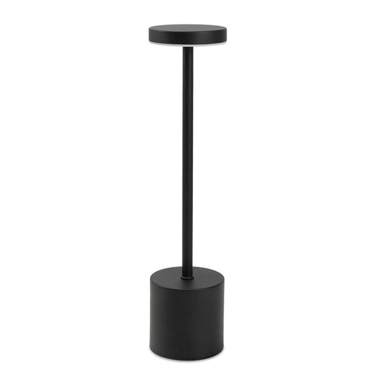 Nouveau Rechargeable Table Lamp in sleek black design, perfect as a modern corporate gift.