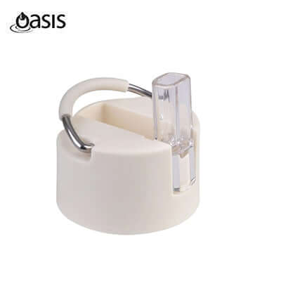 Oasis Stainless Steel Insulated Ceramic Moda Bottle 1.5L cap with clear spout and metal ring