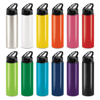Oasis Bottle Flip Cap collection of colorful aluminium drink bottles with flip lids ideal for corporate gifts.