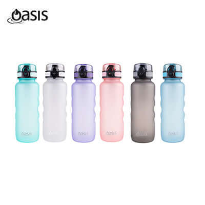 Oasis Tritan Sports Bottle 750ML in six colors, perfect for hydration and corporate gifts.
