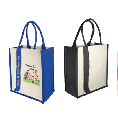 Laminated Canvas Tote Bag with Strap