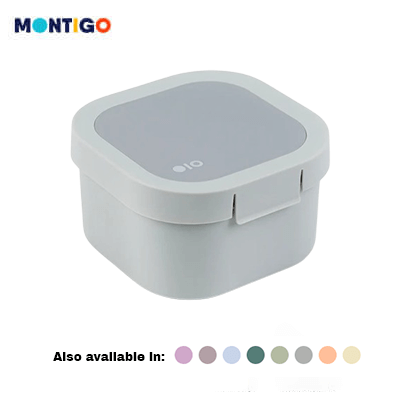 Montigo Lunch Stacker in grey, perfect for corporate gifts and meal organization on the go.