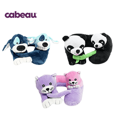 Cabeau Evolution Kids Neck Pillow in fun animal designs for comfortable travel support.