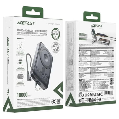 Acefast M40 10000mAh Magnetic Wireless Power Bank CCC Certified