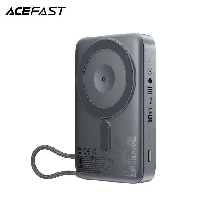 Acefast M40 10000mAh Magnetic Wireless Power Bank CCC Certified