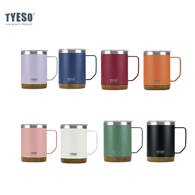 TYESO 18oz Coffee Mug in various colors, perfect for corporate gift and keeping beverages hot or cold.